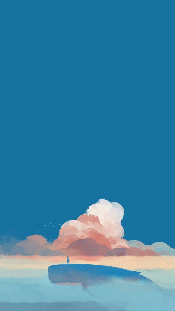 壁纸 大鱼海棠 插画 蓝色