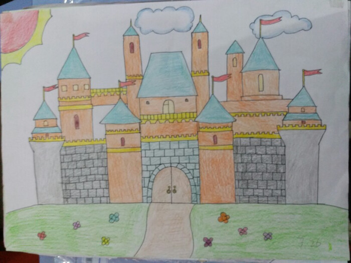 儿童画素材城堡