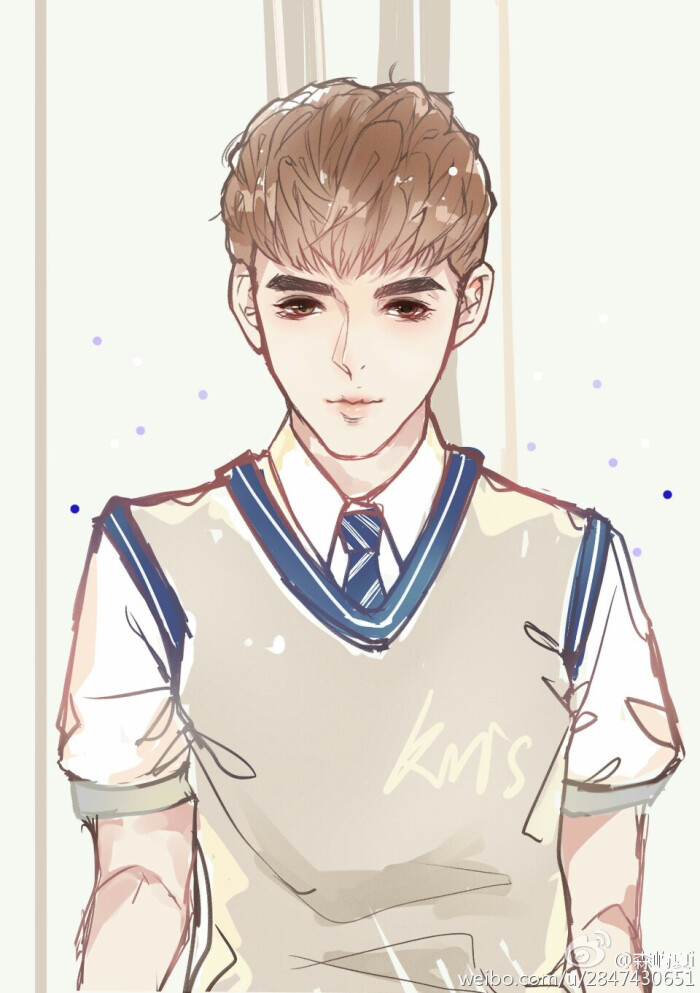 吴亦凡手绘素描漫画吴亦凡 kris exo…-堆糖,美好生活