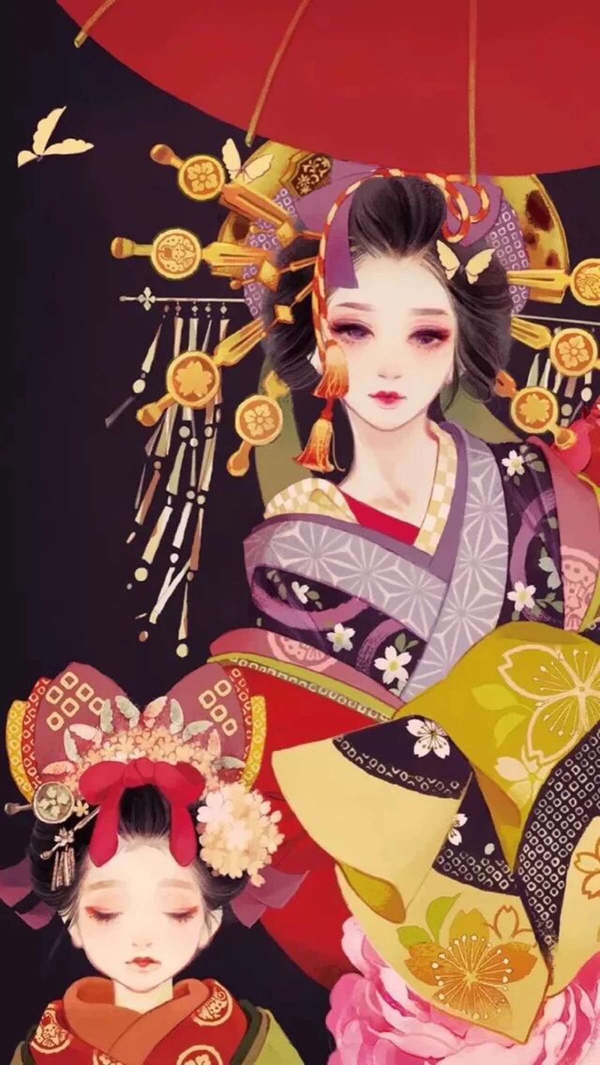 唯美古风 和风 艺妓 非原创 拿图请点赞