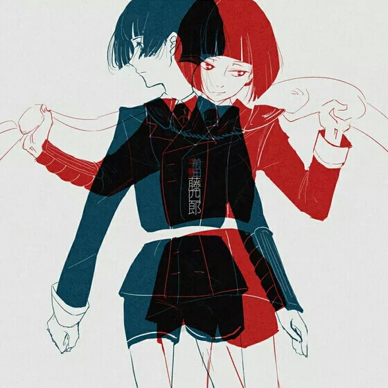 分裂人格 自古红蓝出CP 短发 -堆糖,美好生活研