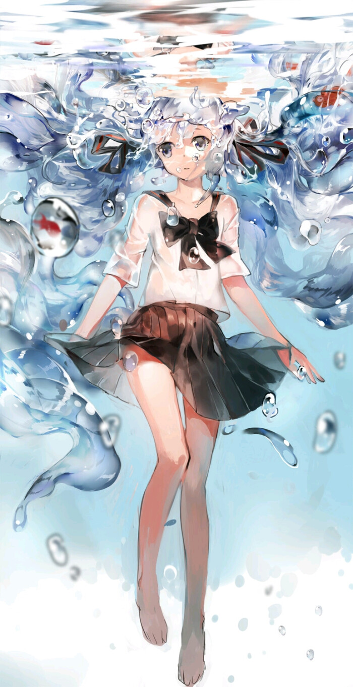 初音 水下 少女