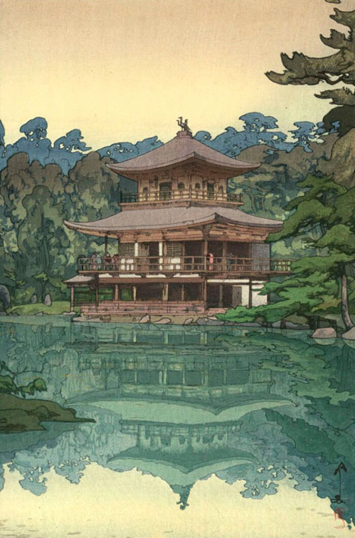 吉田博(1876-1950),日本著名版画家,画风以诗情融汇于风景为特征,是