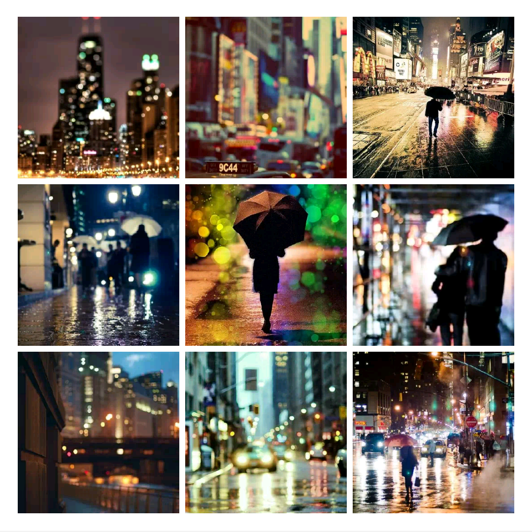 夜景:霓虹