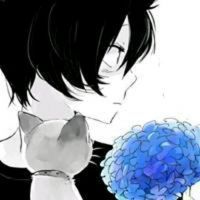 蓝色 花朵 男生 美丽 漂亮 可爱 黑发 短发 漂亮的情侣头像不知道作者