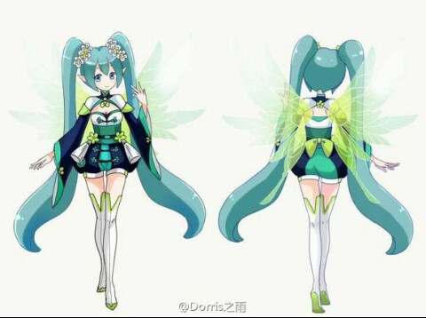 小花仙绿牡丹初音