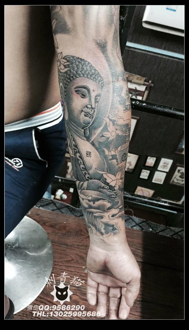 如来阿弥陀佛纹身,#广西北海纹身#,#湖南永州纹身