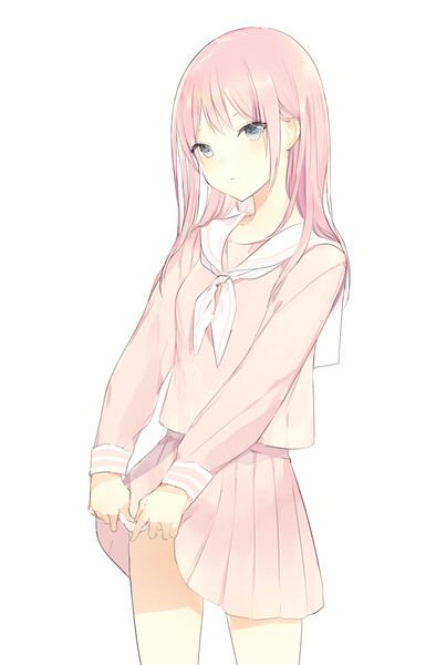 头像 少女 森系 二次元 制服 水手服 jk