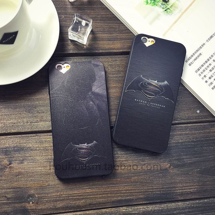 复古蝙蝠侠iphone6s手机壳苹果6plus保护套5s硅胶全包浮雕软潮男