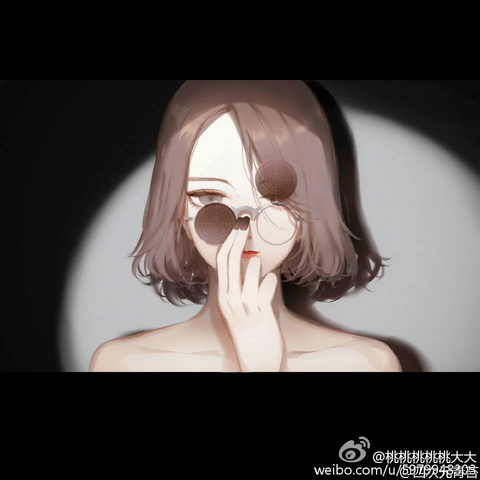 女头 潮流 短发控 马尾 眼镜控 来自桃桃桃桃桃大大