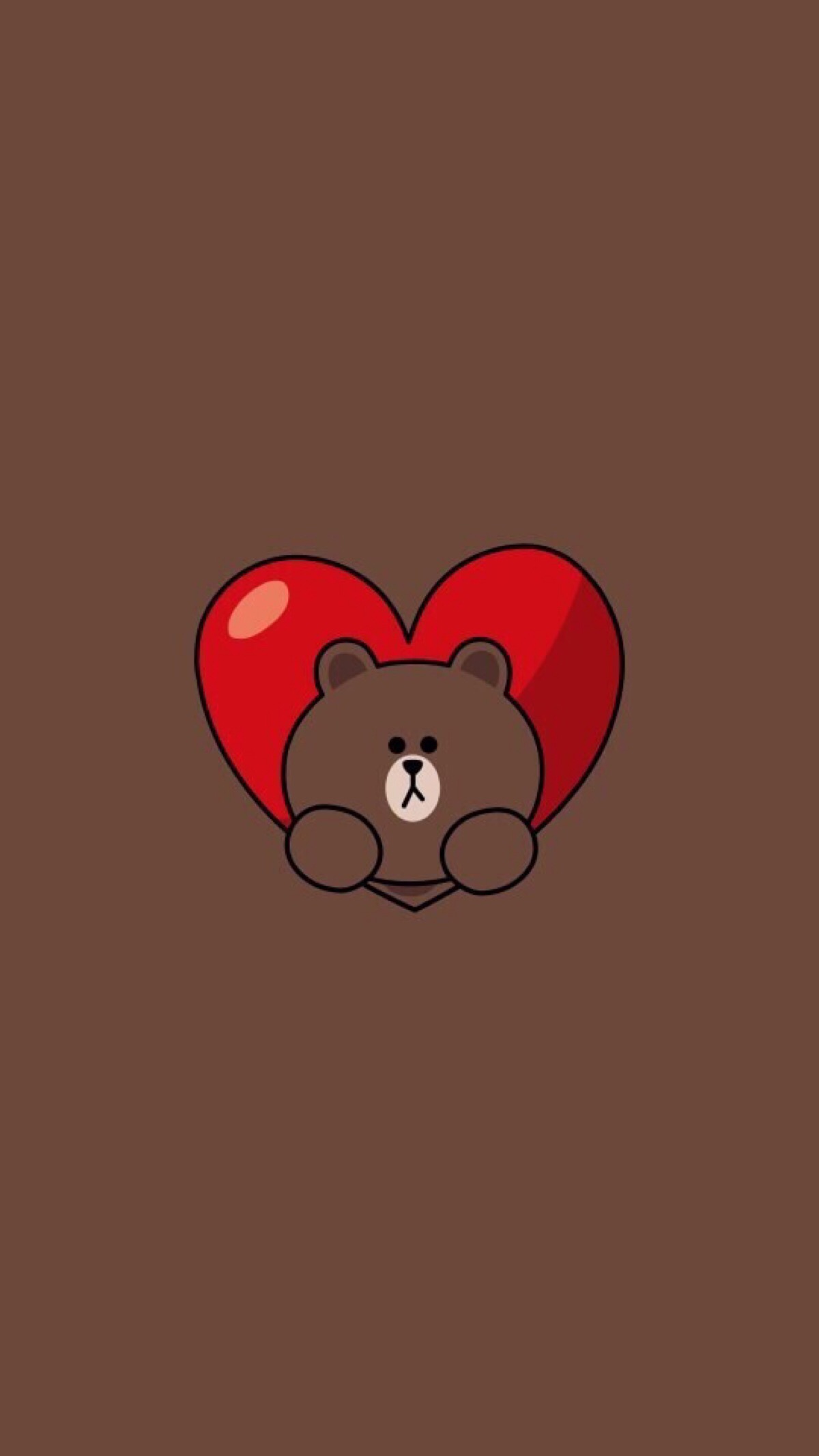 line friends 壁纸 iphone 可妮兔布朗熊