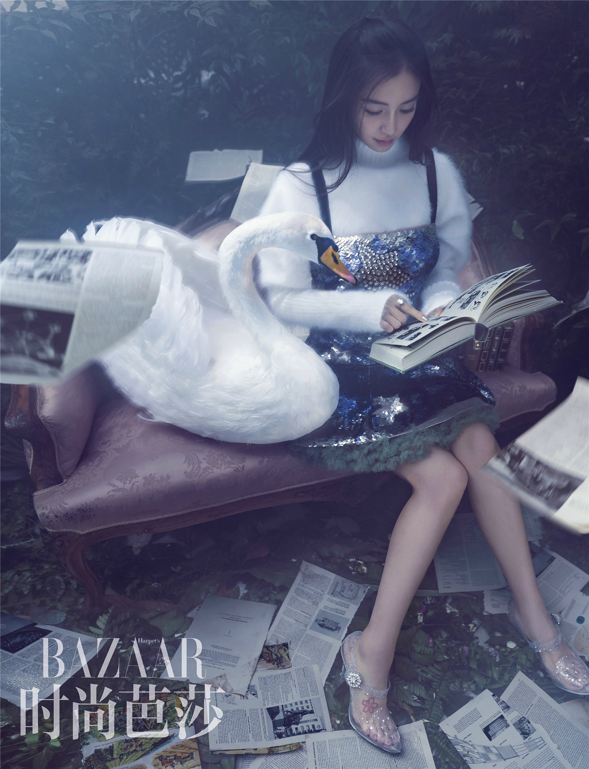 2016《harper"s bazaar 时尚芭莎》九月刊封面:angelababy(杨颖)(神秘