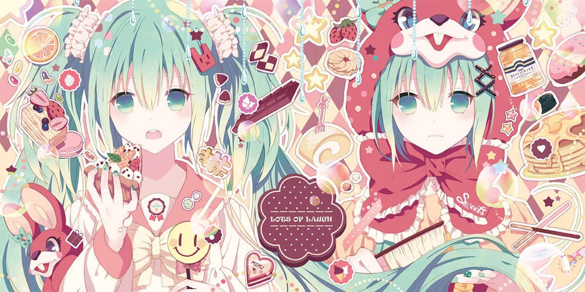 vocaloid:初音未来 lots of laugh p站 画师:renian