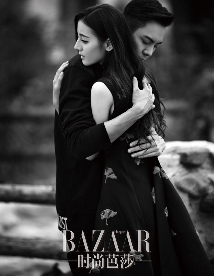 2015《harper"s bazaar 时尚芭莎》十月刊内页:迪丽热巴,陈伟霆(陈伟