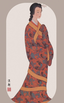"汉民族传统服饰",又称汉衣冠,汉装,华服,汉服定型于周朝,传承于秦朝