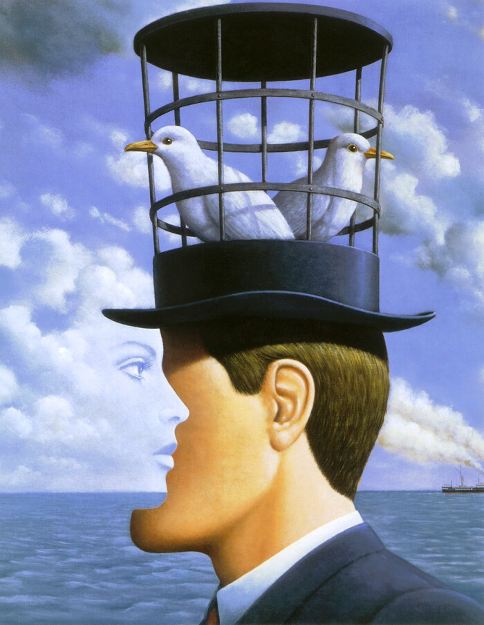rafal olbinski超现实主义绘画作品