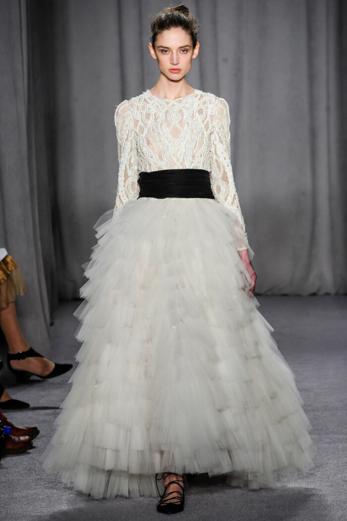 marchesa 2014 秋冬高级成衣 擅长精美华服的红毯常客marchesa新一季