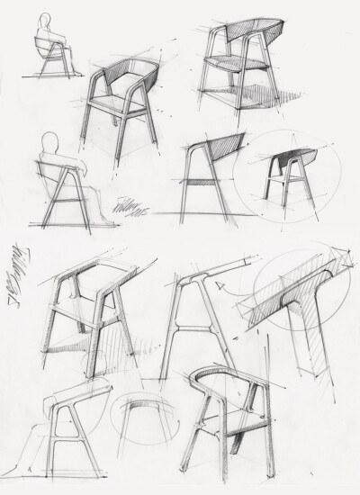 椅子草图