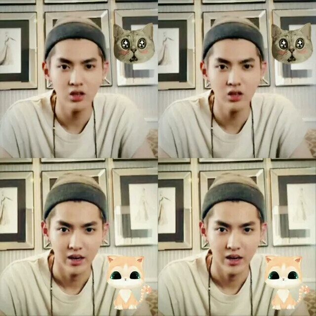 表情帝吴亦凡 kris exo 花美男 偶像 明星 帅哥 小鲜肉 锁屏 人物