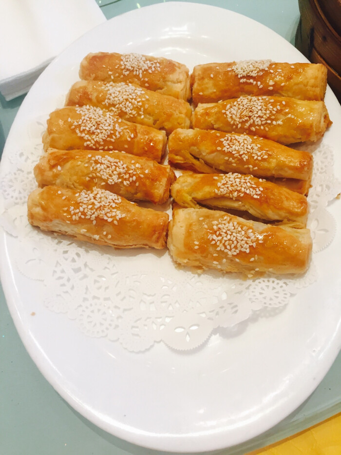江苏常州特色小吃 芝麻卷饼