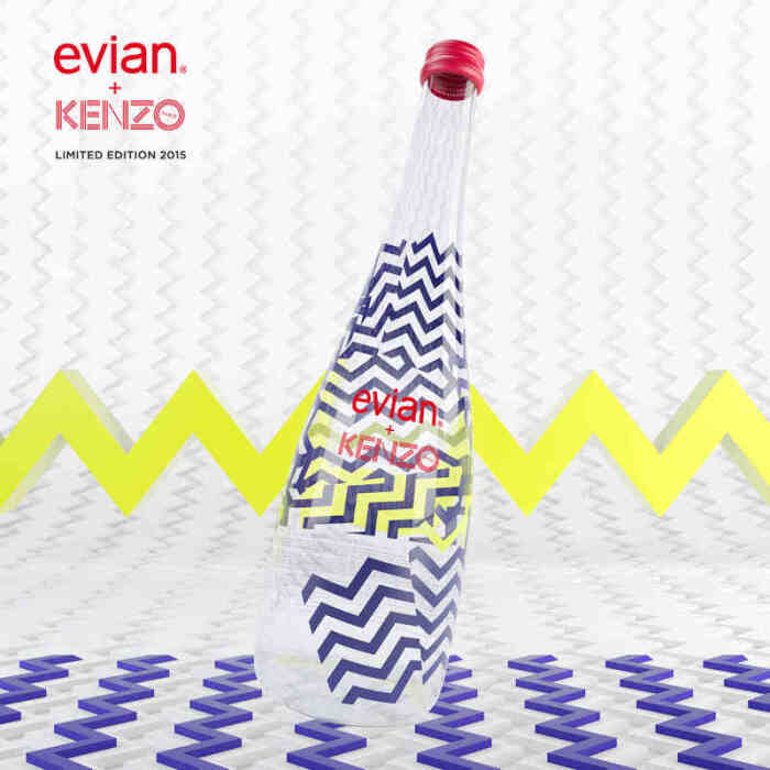 【礼袋装】evian x kenzo 2015限量瓶750ml*1瓶