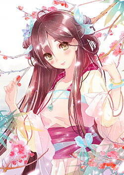 古风 少女 链上你的美 梅花 蝴蝶 玉