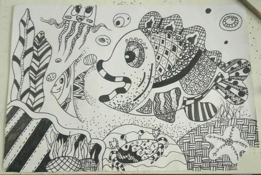 黑白装饰画