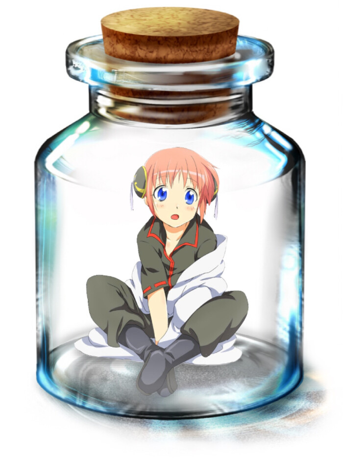 瓶子里的 神乐kakura p站在手机上看不到…-堆