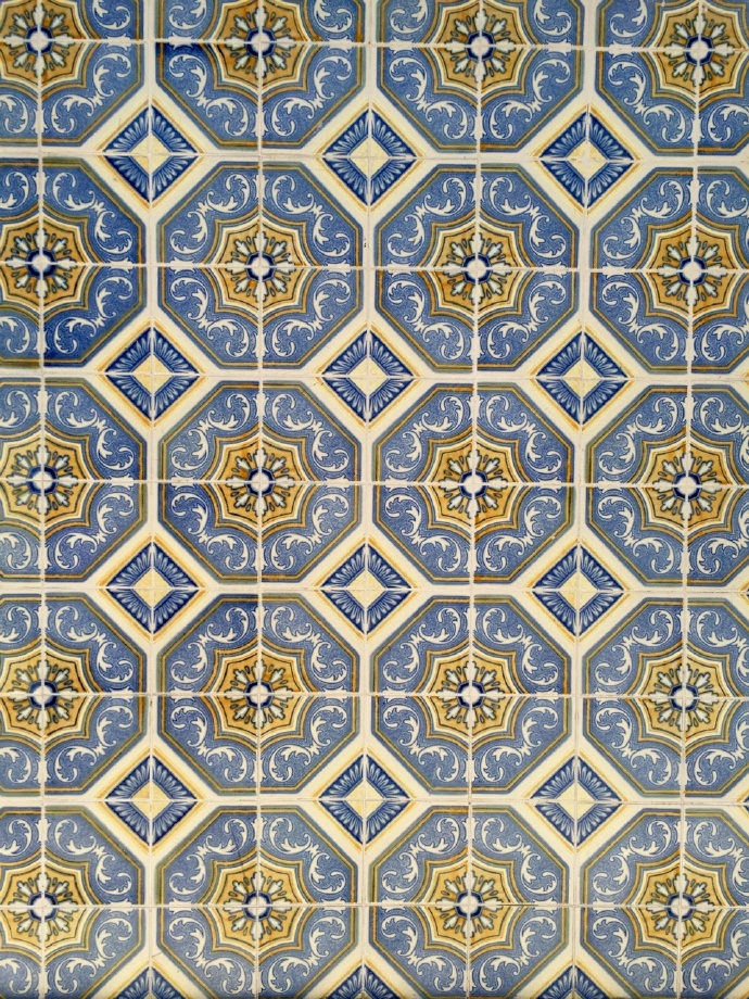 葡萄牙美丽的花砖艺术.这些古老的花砖纹理-堆糖,美好生活研究所