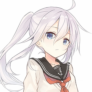 [萌系动漫头像]舰队collection 马尾 呆毛 三无 水手服 少女