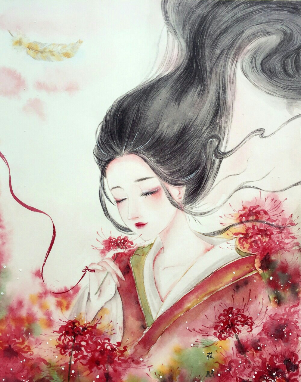 古风~插画~手绘~美男~妖孽~美女~古风场景~古风成双成对~q版古风