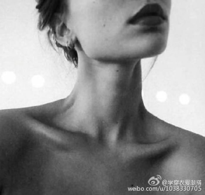 黑白 纹身 欧美 闺蜜 手指 手 骨感美 个性简约 高清 美甲 锁骨 性感