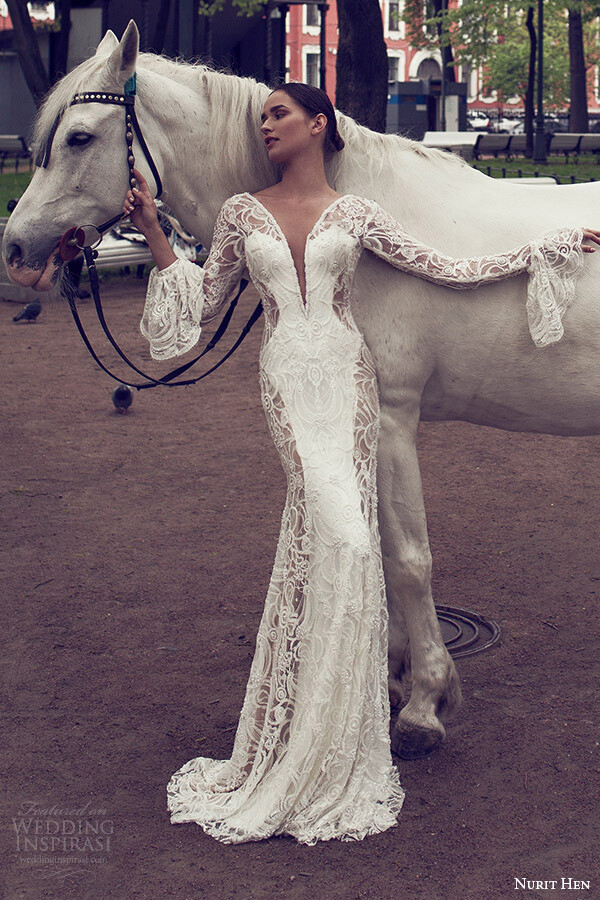 以色列婚纱设计师品牌 nurit hen 释出2016年「white heart 白色之心