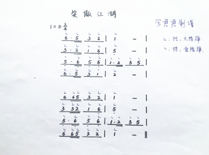 年少有为古筝简谱