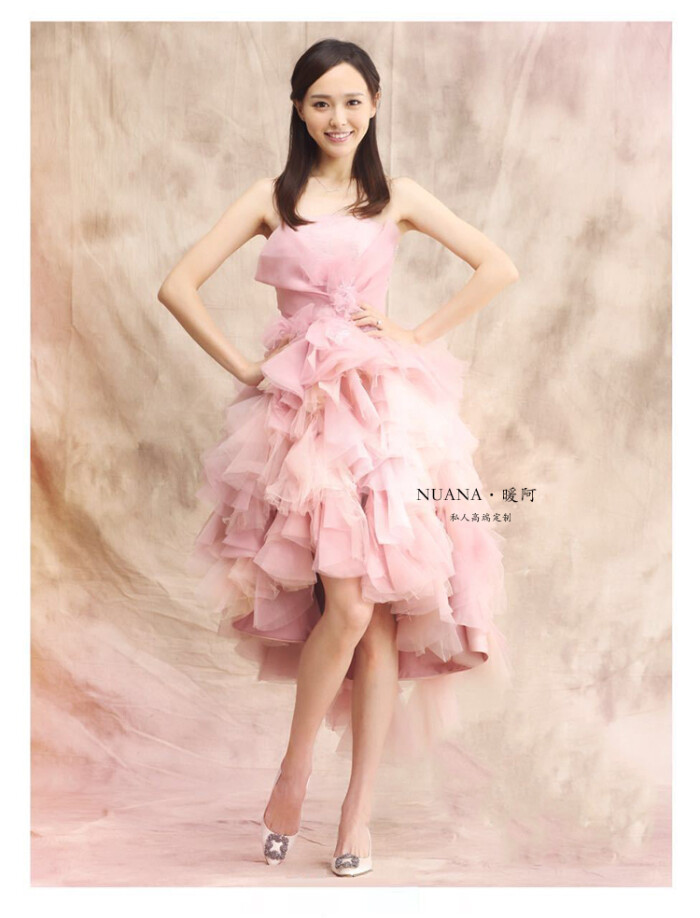 定制 2016春夏季新款抹胸婚纱礼服短款 唐嫣…