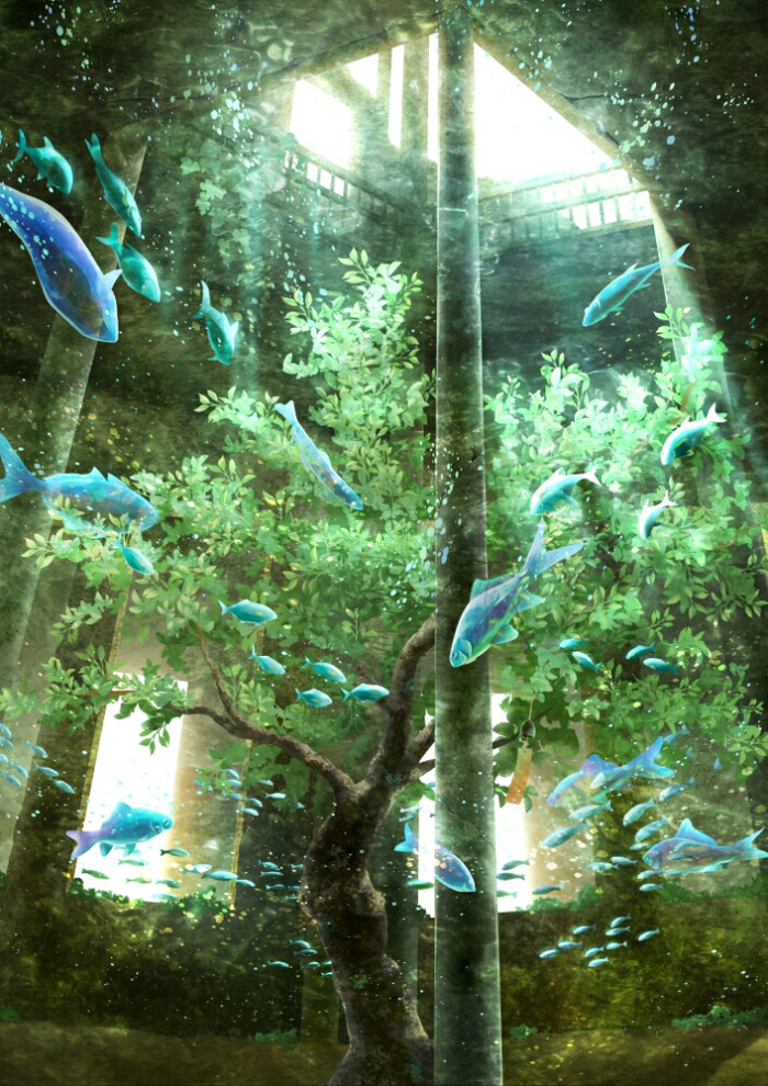 【唯美 插画 手绘 意境 二次元 小清新 治愈 壁纸 背景 涂鸦 水彩】