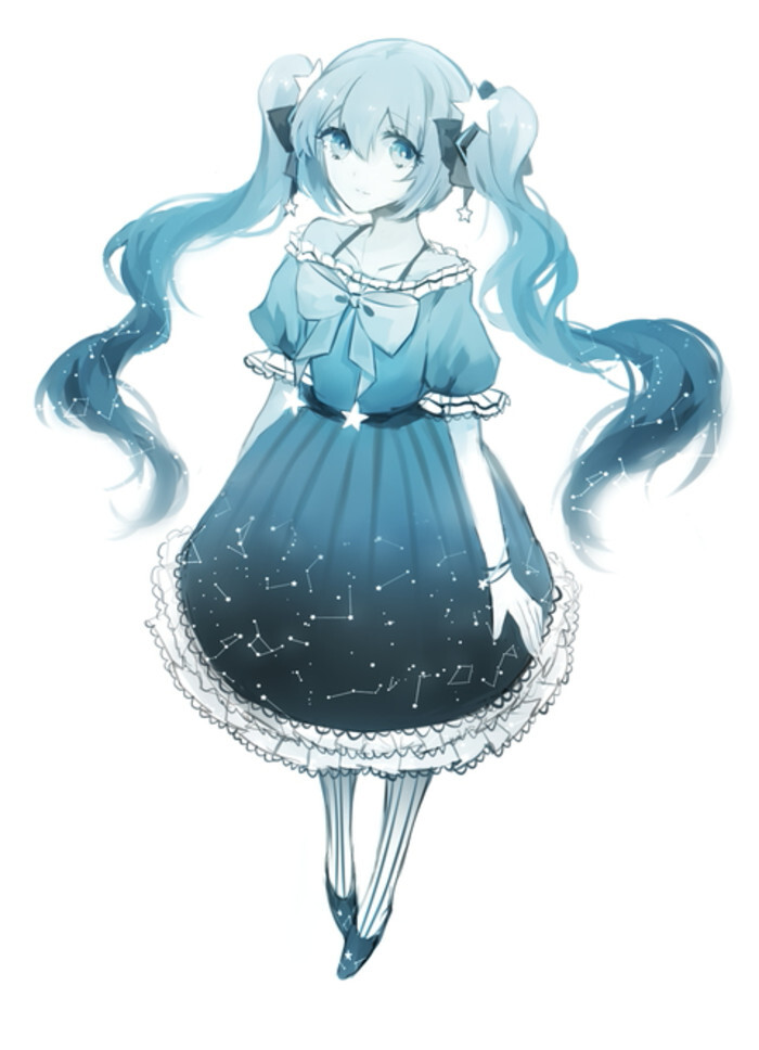 萌萌哒 小清新 可爱 二次元 动漫女生 头像 初音未来