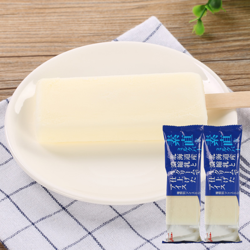 日本进口零食品格力高glico奶油牛奶味冰淇淋雪糕冰棒棍糕点
