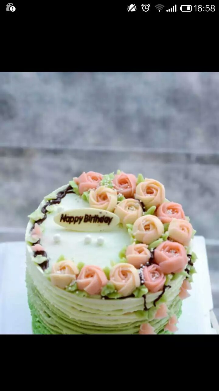 韩式裱花玫瑰蛋糕