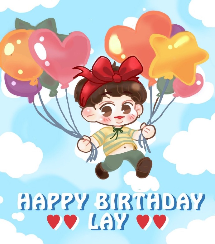 张艺兴 1007 生日快乐 手绘 壁纸 头像 漫画# exo 张艺兴 lay 金钟大