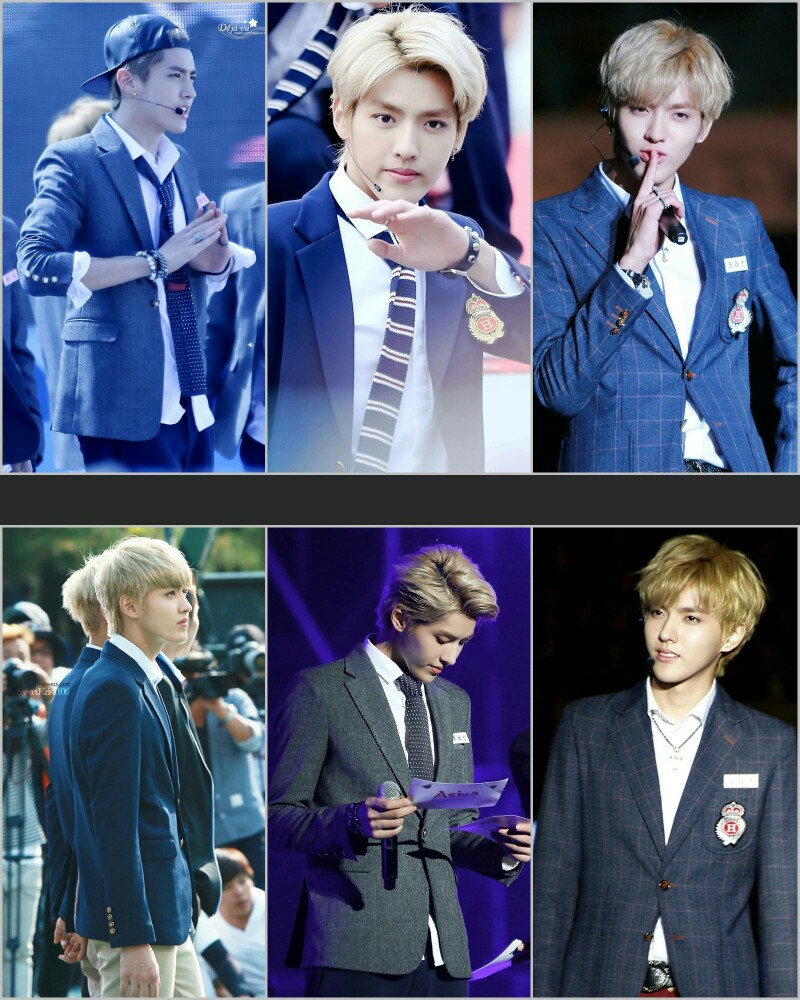 吴亦凡校服诱惑吴亦凡 kris exo 花美男 偶像 明星 男神 帅哥 小鲜肉