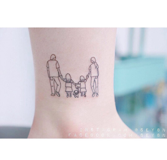 小纹身 一家人