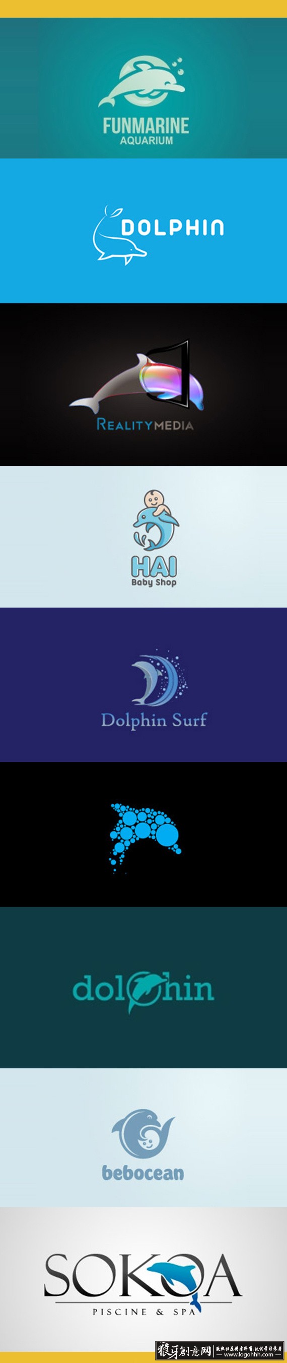 标志logo 海豚logo设计灵感 海豚标志设计灵感 海豚标志元素 海豚logo