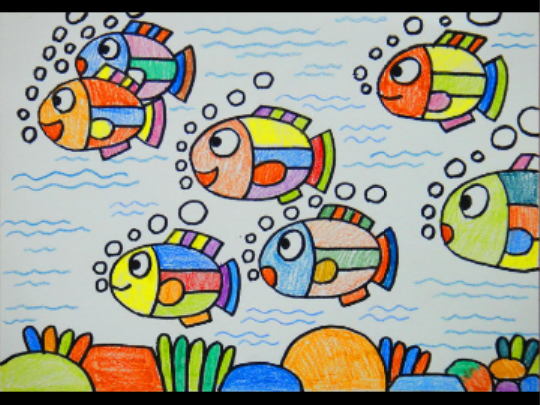 儿童画 海底世界