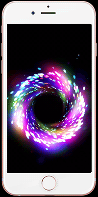 3d 特效 粒子 炫酷 动画 彩色 彩虹 圆环 光环 livephotos 壁纸 锁屏