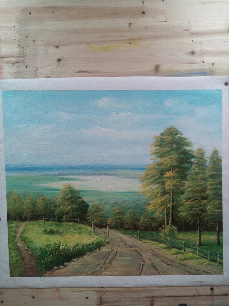 一张小风景50cm×60cm的