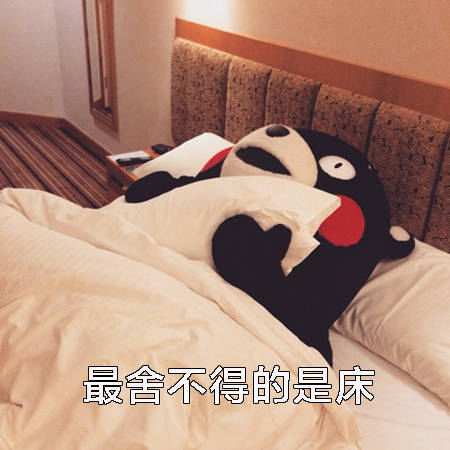 熊本熊 表情包 头像 最舍不得的是床