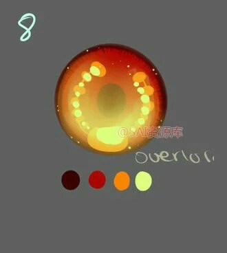 by 雏田草莓ovo 手绘二次元动漫卡通眼睛色调