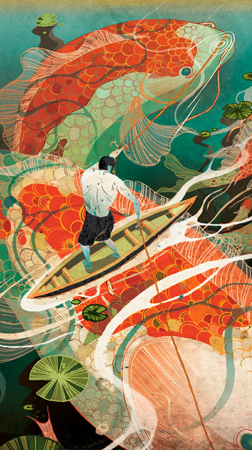 来自中国香港的插画家victo ngai,原名ngai chuen ching.