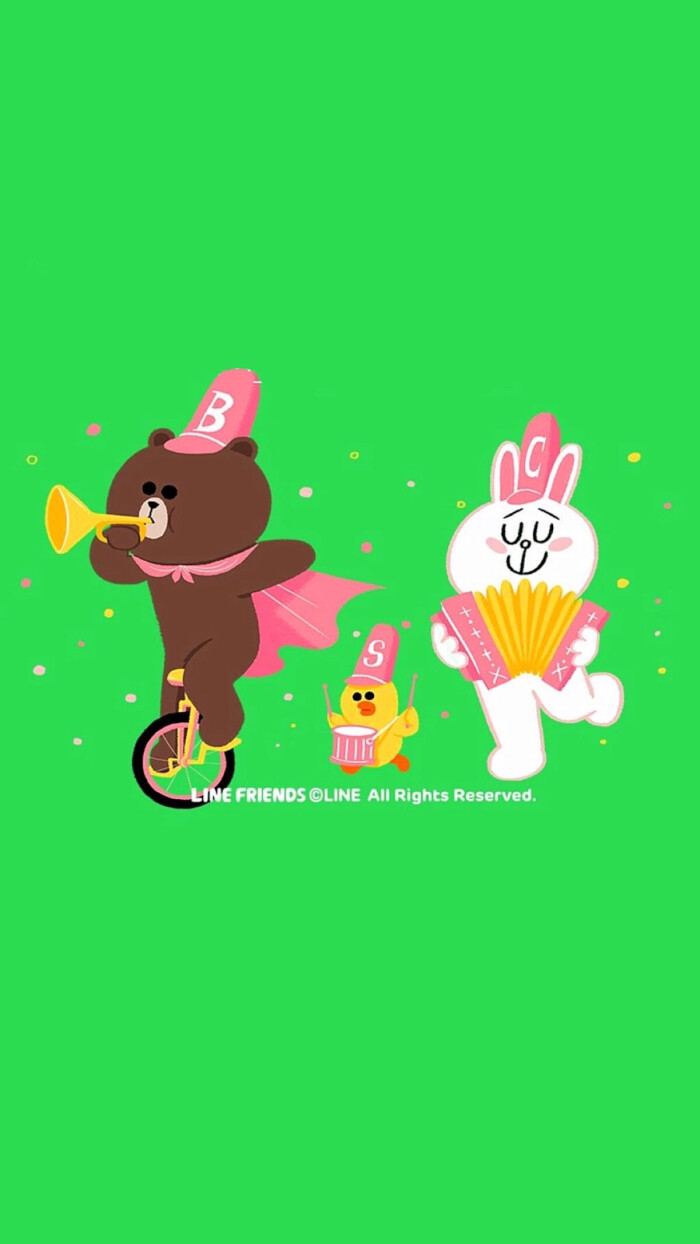 line friends 布朗熊 可妮兔